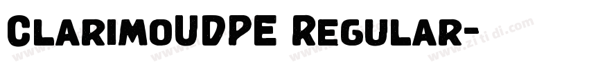 ClarimoUDPE Regular字体转换